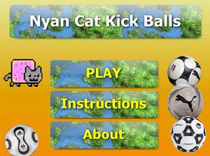 霓虹猫玩足球