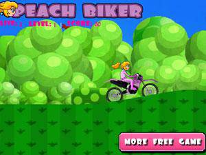 粉红女孩骑摩托