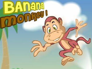 可爱猴崽吃香蕉