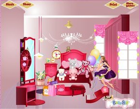 粉红卧室