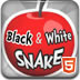 黑白蛇吃苹果