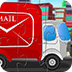 邮政红色的卡车拼图